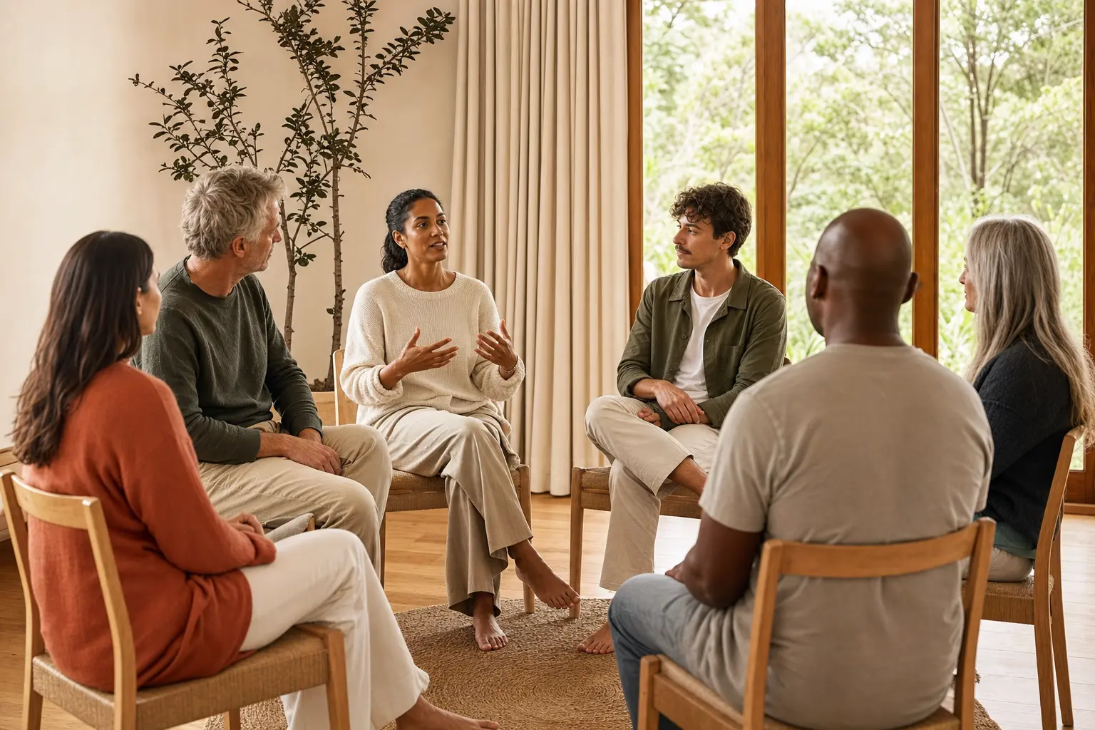 A group in conversation